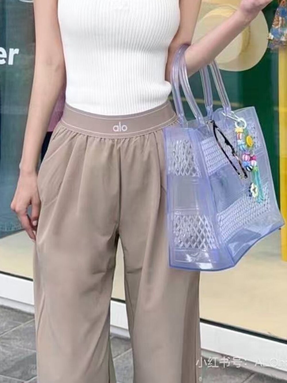 New💟ALO Yoga Suit Up Trouser Gravel Color(Regular)💥High-end fashion sense - Picture 8 of 9